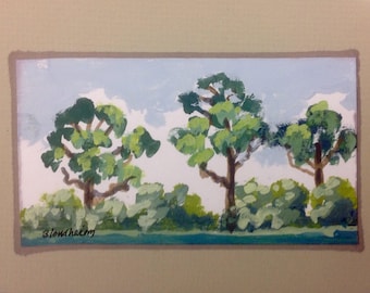 Southern Pine Trees Upland Florida Southern Pine Trees Painting Landscape Agricultural Art
