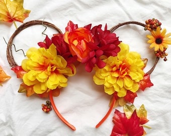 Fall Mickey Ears, Minnie Ears, Thanksgiving Mickey Ears, Halloween Mickey Ears