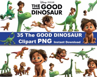 INSTANT DL- 35x The Good Dinosaur clipart png - printable Digital Clipart Graphic Instant Download