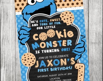 Cookie Monster Invitation