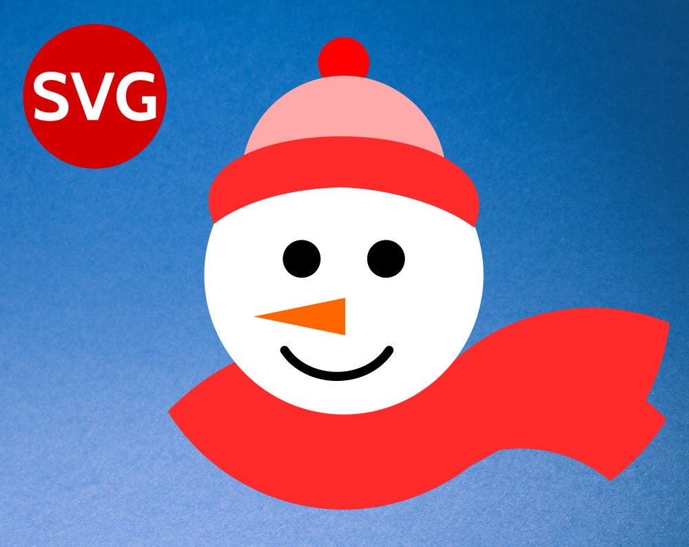 Download Snowman Face SVG cut file for Cricut & Silhouette ...