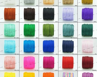 1MM Chinese Knot Nylon Cord Shamballa Macrame Beading Kumihimo String 40 Yards Spool - Pick Your Color!
