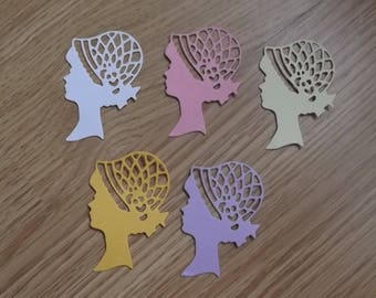 5 cuts for your scrapbooking creations woman's head.