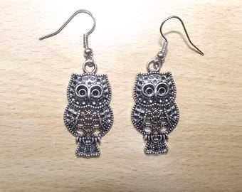 Earrings hand made OWL charm.