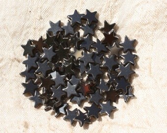 20pc - stone beads - Hematite 8mm 4558550017666 stars