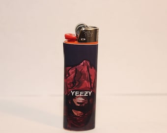 Yeezy Kanye West Waterproof Vinyl Lighter Sticker For Standard BIC Lighter Size
