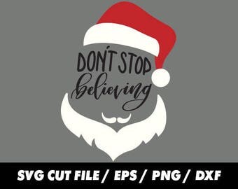 Santa svg, Christmas svg, Santa hat svg, Calligraphy Cursive Lettering svg– svg eps png dxf - Fabric Cut Print Mug Shirt Decal Active