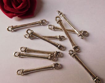 5 silver plated 3 CMS for your jewelry connectors
