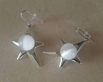 Lot De 30 Paires De Boucles D'oreilles + Pendentifs – Lune étoilée – Argenté – Neuf