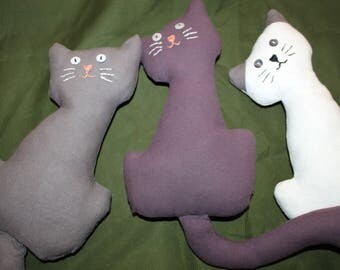 TO order - customize pillow cat button eyes
