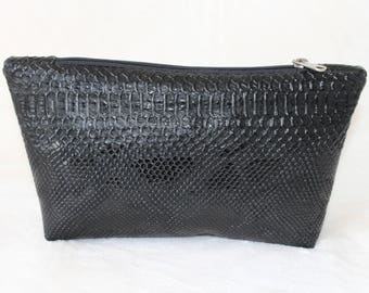 Black leatherette makeup