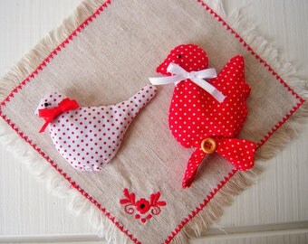 Lavender sachets, set of two, Barnyard theme