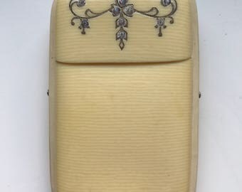 SALE !! -Vintage Art Deco Celluloid Cigarette? Card Case