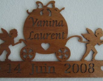 the Angel wedding carriage date name