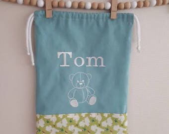 Sac à doudou brodé prenom
