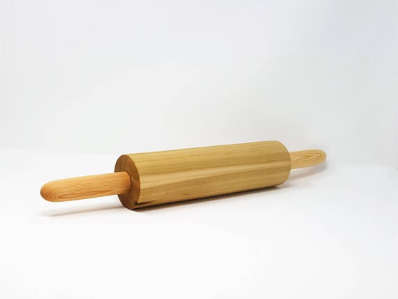 Durable Kitchen Utensil for Baking Holiday Pastry. Popular Wood Handmade Wood Rolling Pin Gift for Mom.