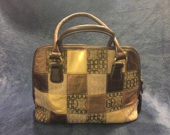 Giani Bernini Brown and Gold Shoulder Bag