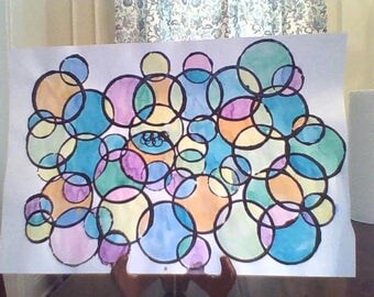Water Color Circle painting