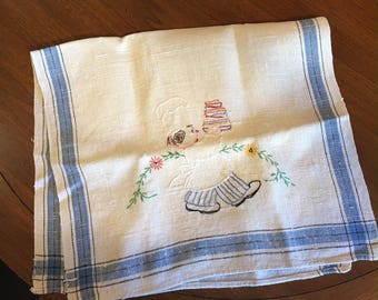 free vintage embroidery patterns dish towels