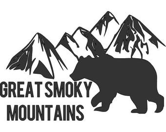 Free Free 127 Smoky Mountain Bear Svg SVG PNG EPS DXF File
