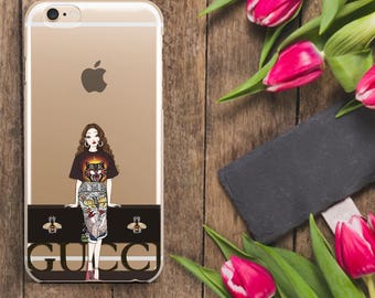 Gucci girl style gucci iPhone Case Gucci Iphone 7 Gucci IPhone 6s Case Fashion Iphone case iPhone 7 Plus case Gucci Galaxy S7 Case SamsungS6