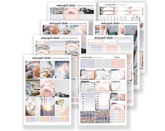 Blush KIT Planner Sticker  / Erin Condren / Photography / Valentine Love Romance Pink Soft Sunset Lingerie Roses Girly Feminine