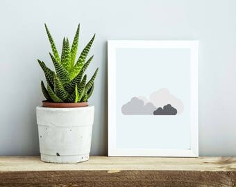 Modern Clouds Print