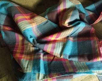 Madras fabric | Etsy