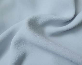 Light gray polyester crepe fabric / bead - price by 50 cm