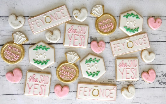 Engagement Sugar Cookies