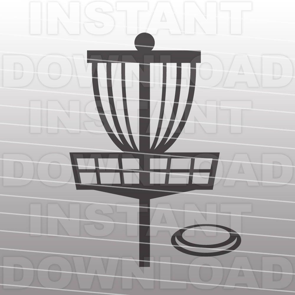 Download Disc Golf SVG File Cutting Template-Clip Art for Commercial