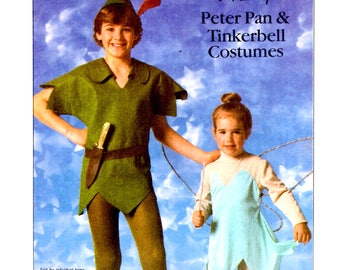 Simplicity 7784 - Tinkerbell and Peter Pan Costumes UNCUT Unisex Adult Size Small Chest Bust 32 - 34