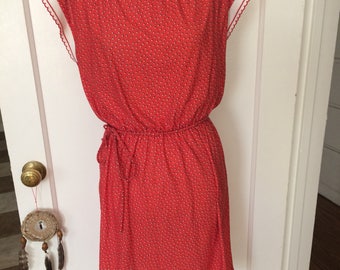 Adorable vintage womens 1980's boho dress size M