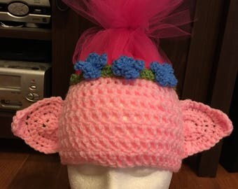 Trolls Poppy beanie Trolls wig Poppy wig trolls costume poppy costume