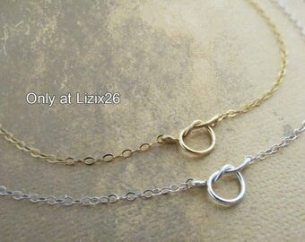 ON SALE Tiny Knot Necklace, Tie the Knot Necklace, Handmade Teeny Tiny Knot, Gold Fill//Sterling Silver, Bridesmaids Necklace, Bridesmaids J