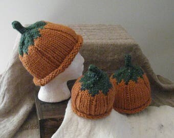 Pumpkin Hat / Bulky-Weight / Toddler / Child / Adult Sizes