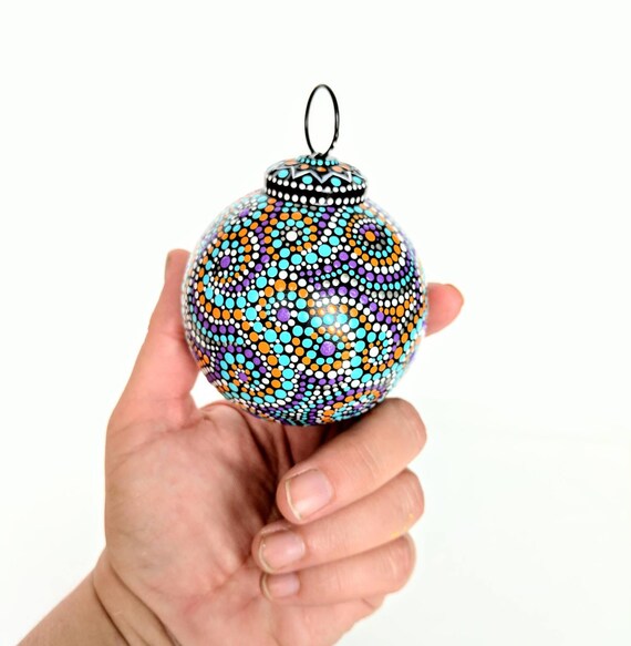 Christmas ornaments Hand painted glass ornaments