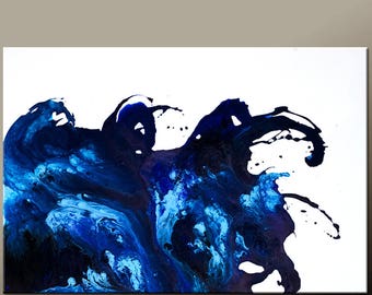 Abstract Canvas Art Painting 36x24 Original Contemporary Paintings by Destiny Womack - dWo - Emotion