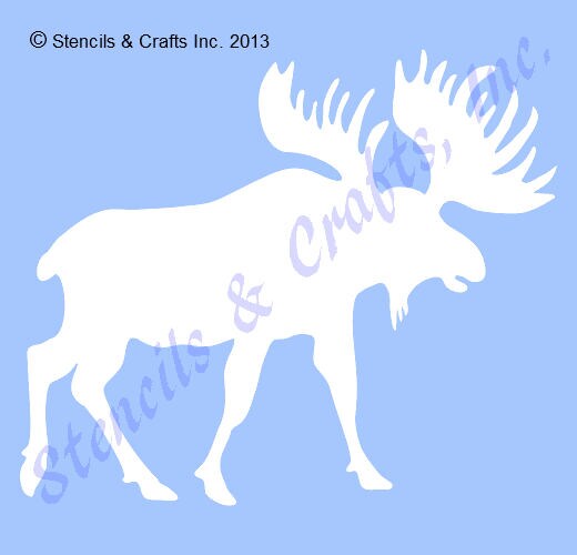 6 MOOSE STENCIL NORTHWOODS stencils pattern template