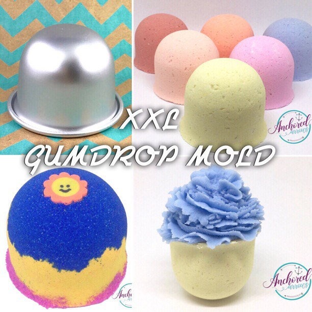 XXL GUMDROP Bath Bomb Mold Metal 3.5 across 2
