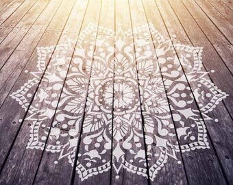 Mandala Stencil Passion - Mandala Stencil for Furniture, Walls, or Floors - DIY Home Decor - Better than Decals