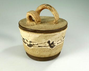 Ceramic sugar bowl, pottery salt cellar, stoneware sugar bowl, ceramic salt jar with lid, pottery sugar bowl, ceramic sugar jar, salt jar