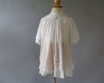 Girls White Dress - Edwardian Toddler Dress - Antique Lace Dress - Size 3 - Flower Girl Dress -Special Occasion Dress