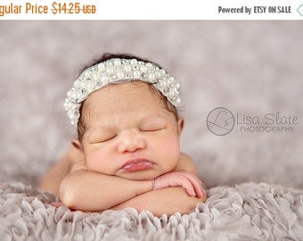 10% SALE Baby headband, newborn headband, adult headband, child headband and photography prop The single sprinkled- QUEENIE headband