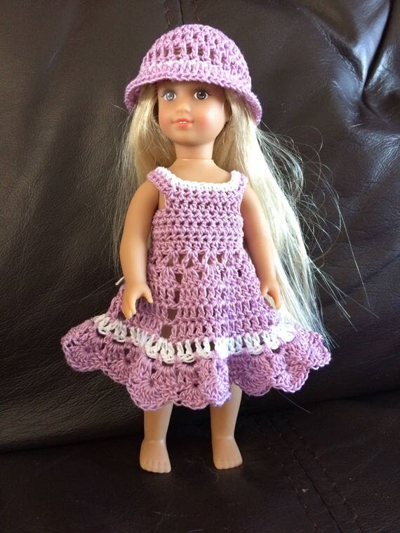 PDF Crochet pattern for 6 inch doll American Girl doll mini