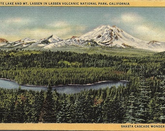 Butte Lake, Mt. Lassen, Lassen Volcanic National Park, California - Vintage Postcard - Postcard - Unused (EE)