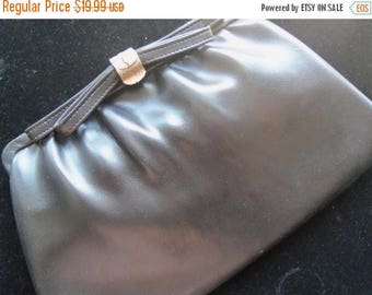 Now On Sale Vintage Black Clutch 1960's Purse Mad Men Mod Rockabilly Accessories Mid Century