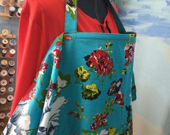 Breastfeeding nursing cover up apron like hooter hider floral