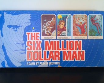 Vintage Six Million Dollar Man Board Game 1975 Complete