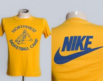 80s NIKE Swoosh Northwest Basketball Camp Paper Thin T Shirt